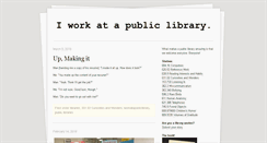 Desktop Screenshot of iworkatapubliclibrary.com